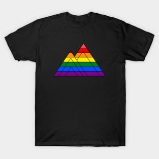 Rainbow Mountain Triangle T-Shirt